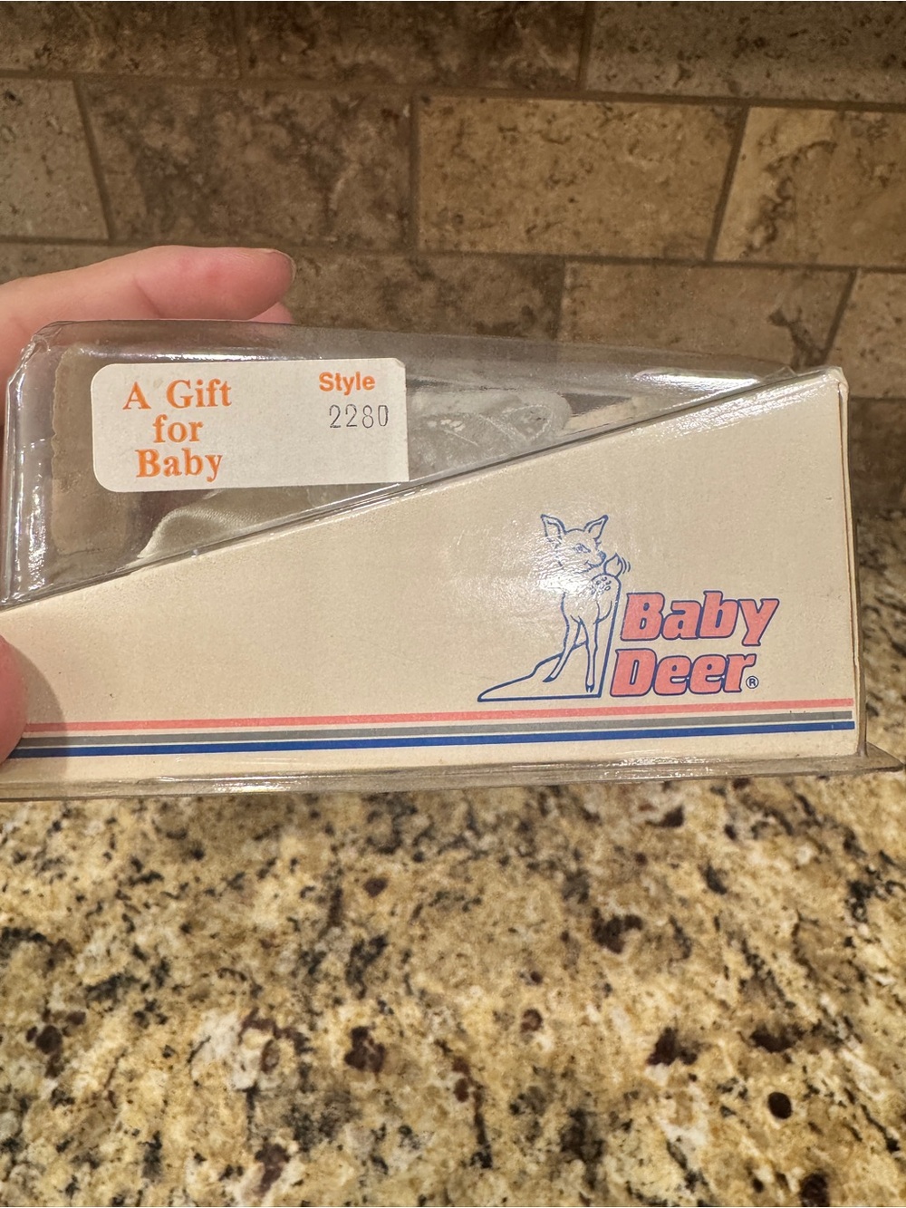NWT Vintage Baby Deer White Satin Lace Frilly Booties Crib Shoes Newborn Size 1 - Picture 6 of 6